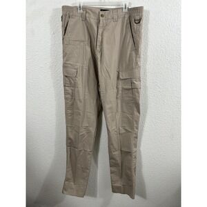 Galls Tac Force Tactical Pants Mens 36 Khaki Ripstop Cargo Unhemmed TR2597